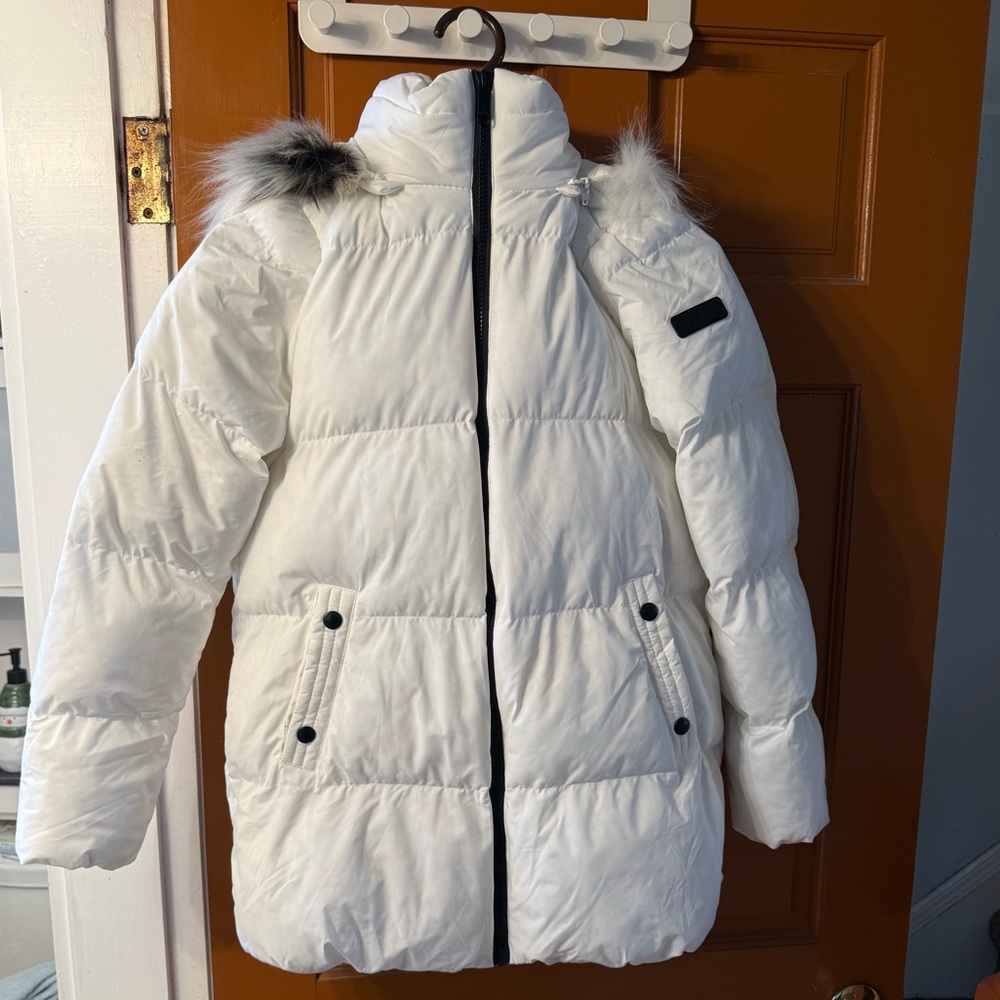 Sam Edelman White Puffer Jacket
